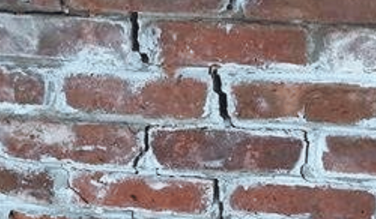 damaged brick