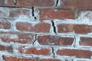 damaged brick