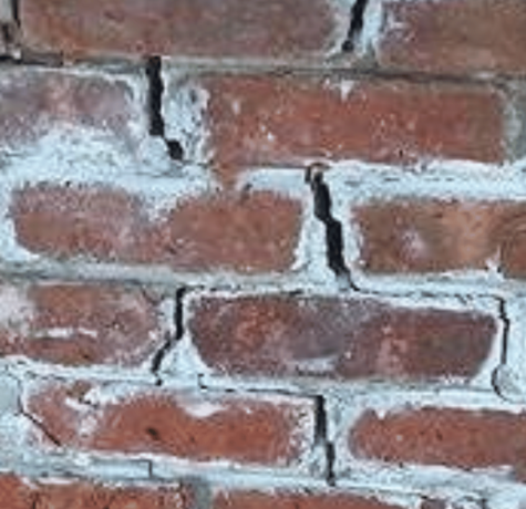 damaged brick